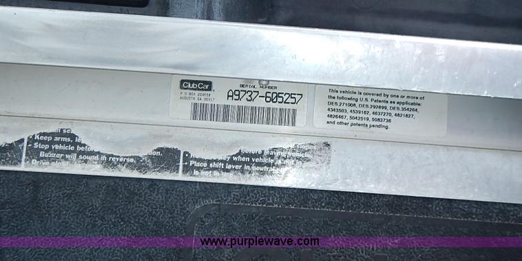 image for item I3605 (5) Club Car electric golf carts