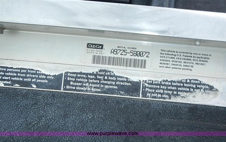 image for item I3605 (5) Club Car electric golf carts