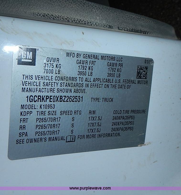 image for item I3606 2011 Chevrolet Silverado 1500 Ext. Cab pickup truck