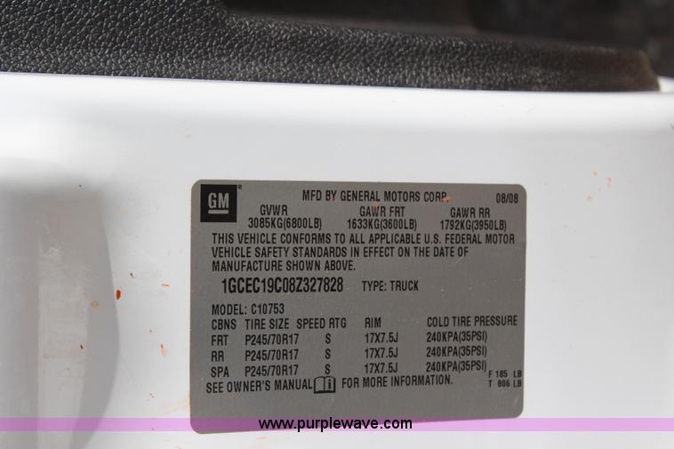 image for item J2171 2008 Chevrolet Silverado 1500 Ext. Cab pickup truck