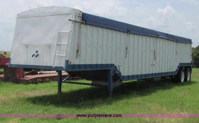 image for item B4922 1974 Cornhusker double hopper grain trailer