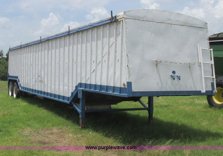 image for item B4922 1974 Cornhusker double hopper grain trailer