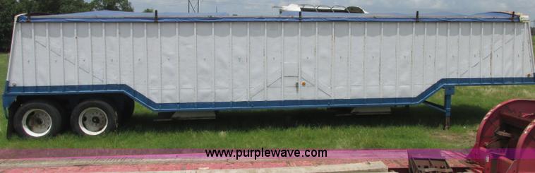 image for item B4922 1974 Cornhusker double hopper grain trailer