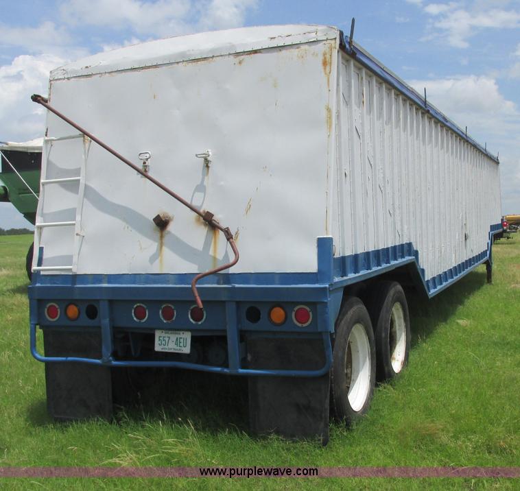 image for item B4922 1974 Cornhusker double hopper grain trailer