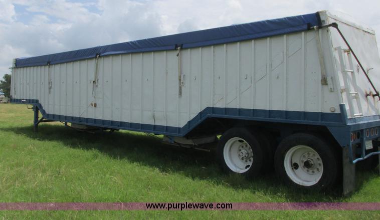 image for item B4922 1974 Cornhusker double hopper grain trailer