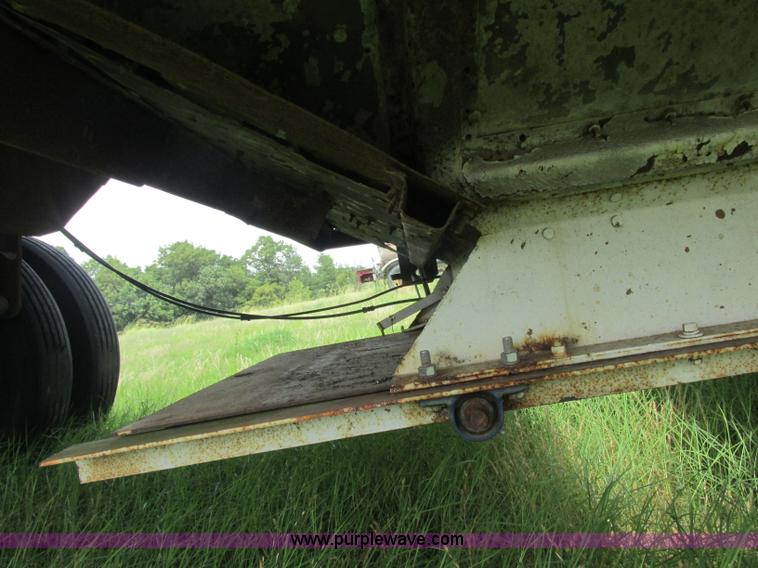 image for item B4922 1974 Cornhusker double hopper grain trailer