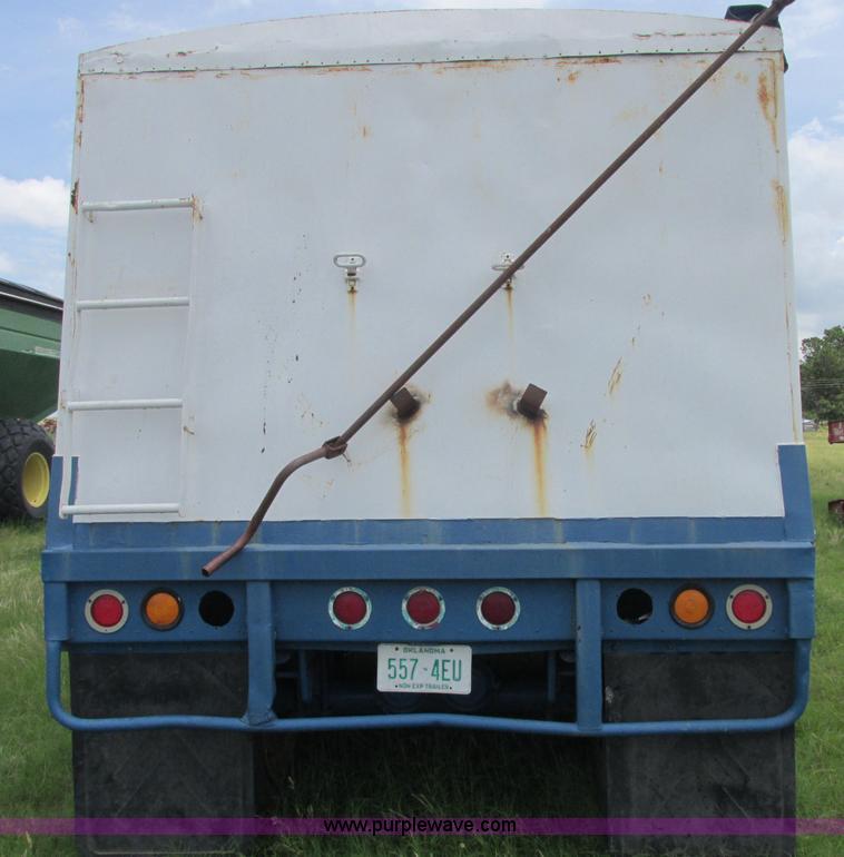 image for item B4922 1974 Cornhusker double hopper grain trailer