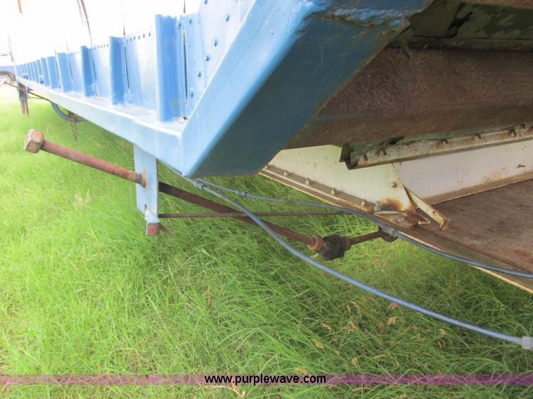 image for item B4922 1974 Cornhusker double hopper grain trailer