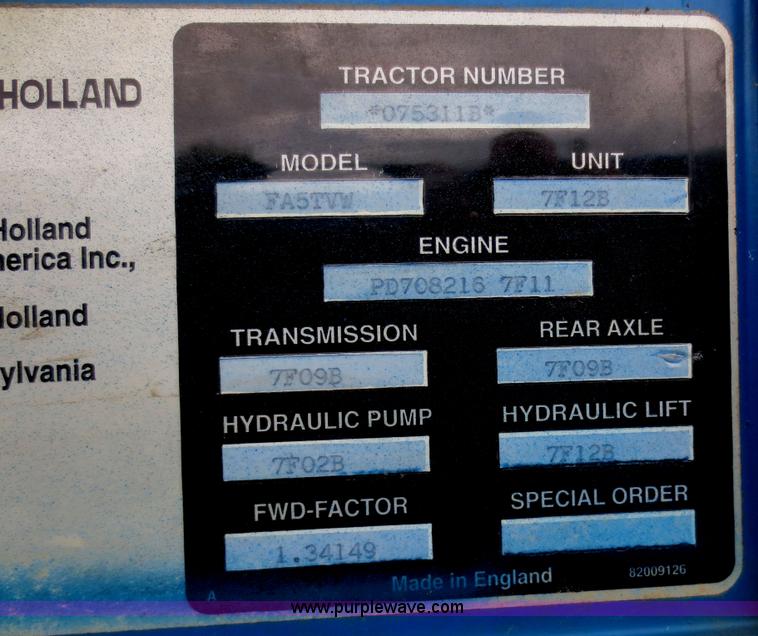 image for item D2083 1997 New Holland 7740SLE MFWD tractor