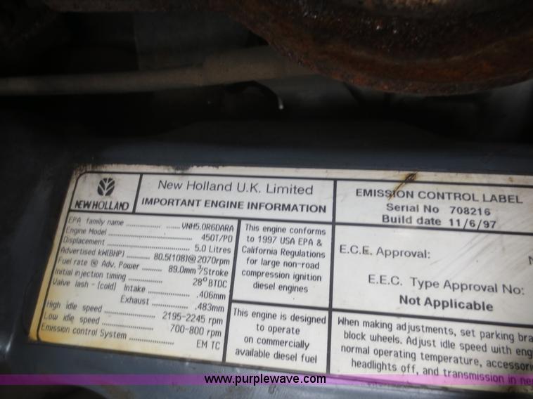 image for item D2083 1997 New Holland 7740SLE MFWD tractor