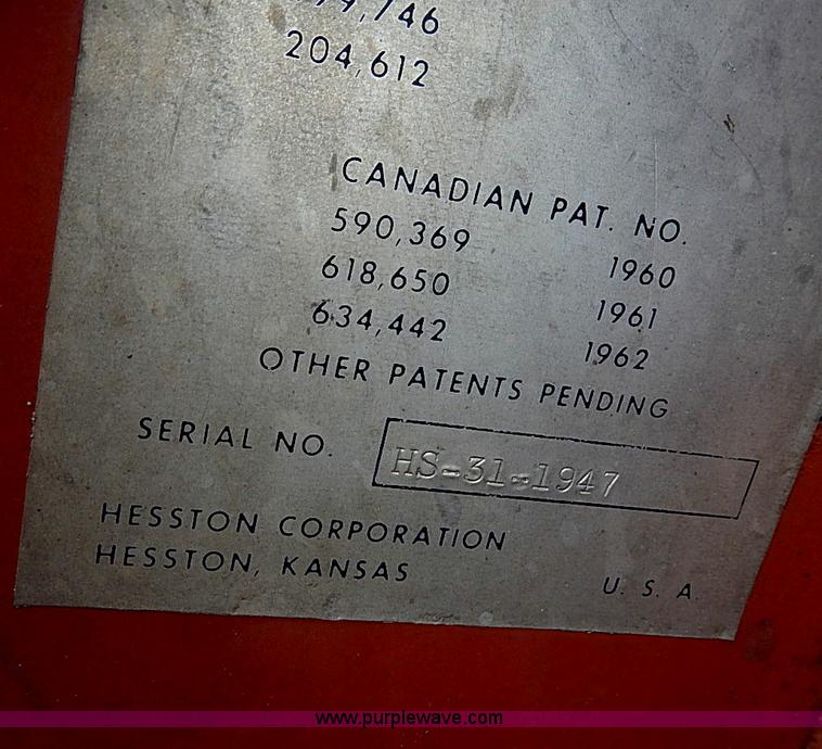 image for item I3616 1973 Hesston 420 swather