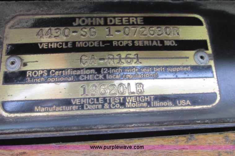 image for item I9570 1975 John Deere 4430 tractor