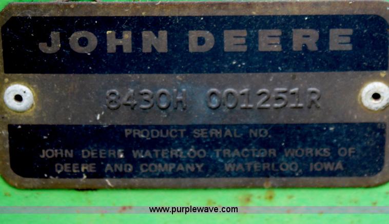 image for item J1151 1975 John Deere 8430 4WD tractor