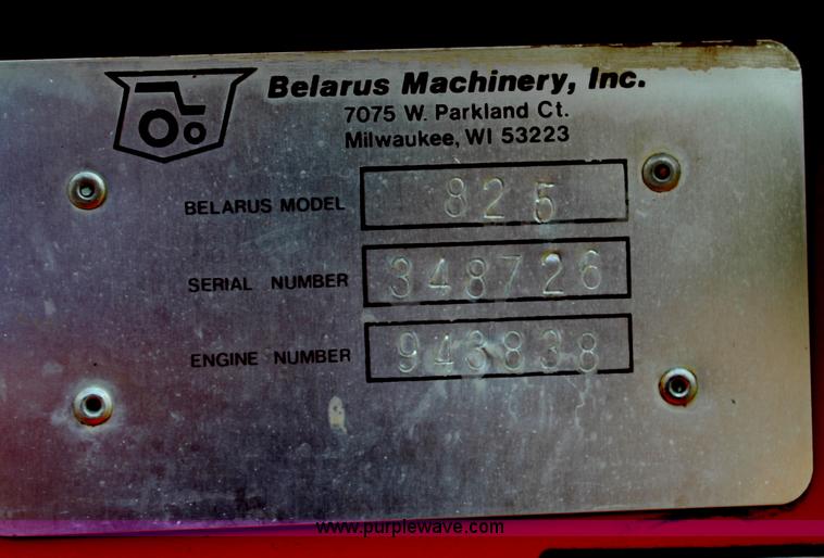 image for item J2195 Belarus 825 MFWD tractor