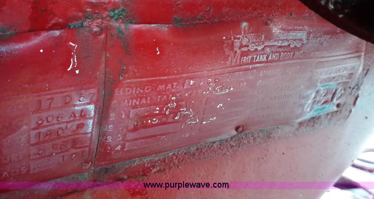 image for item E6005 1974 Merritt water tank trailer