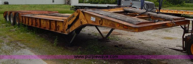 image for item H3322 1979 Load King triple axle lowboy trailer