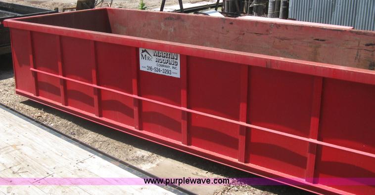 image for item H5427 2000 KL Metal Fab roll off dumpster