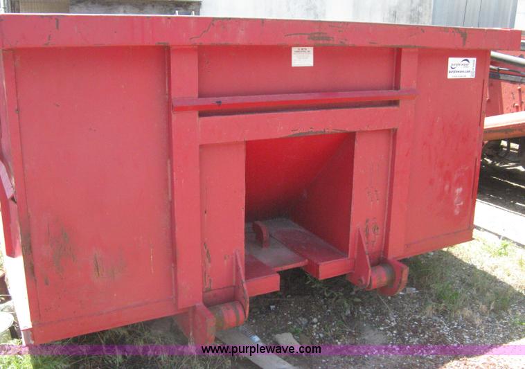 image for item H5428 2001 KL Metal Fab roll off dumpster