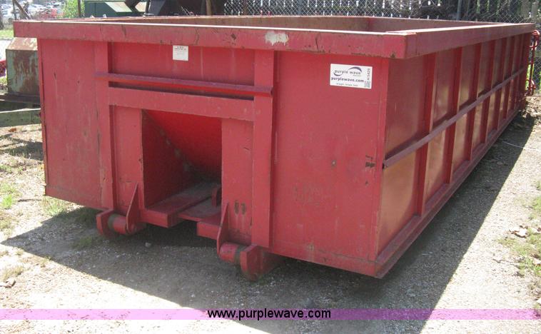 image for item H5429 2001 KL Metal Fab roll off dumpster