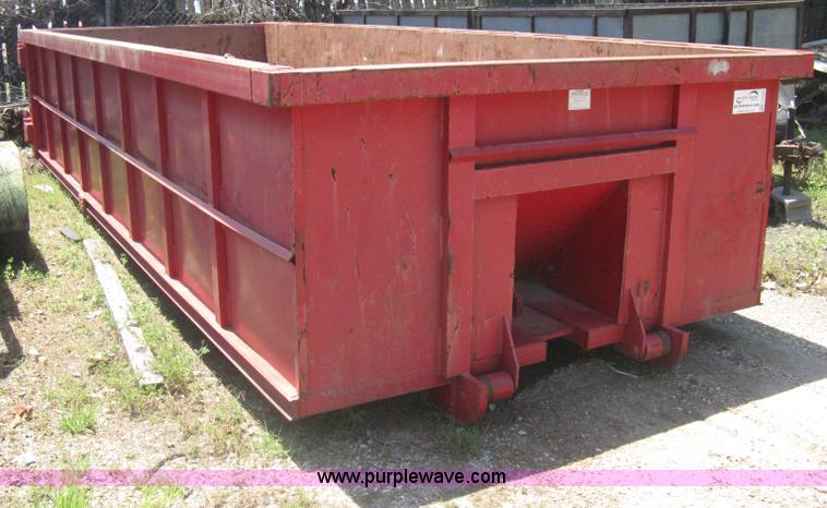 image for item H5429 2001 KL Metal Fab roll off dumpster