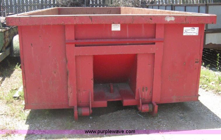 image for item H5429 2001 KL Metal Fab roll off dumpster
