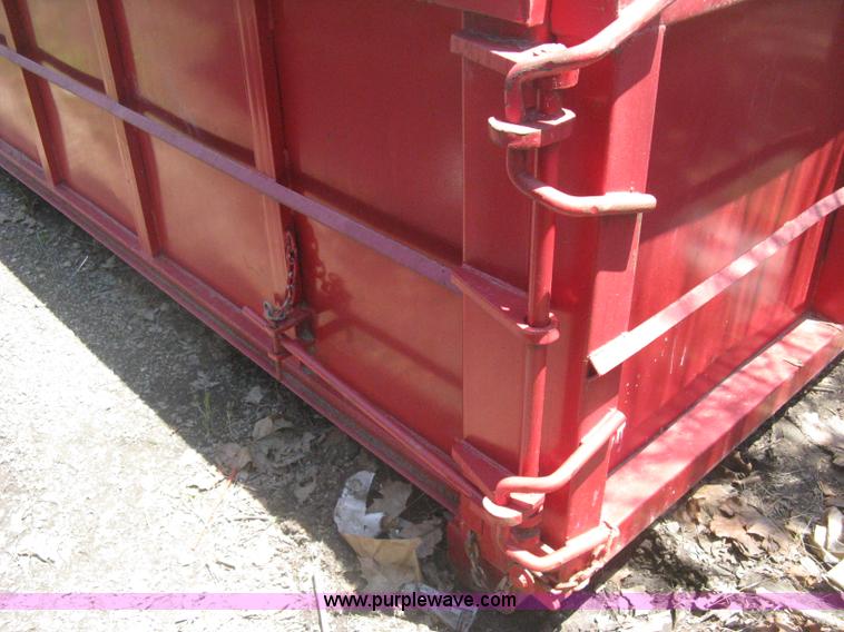 image for item H5429 2001 KL Metal Fab roll off dumpster