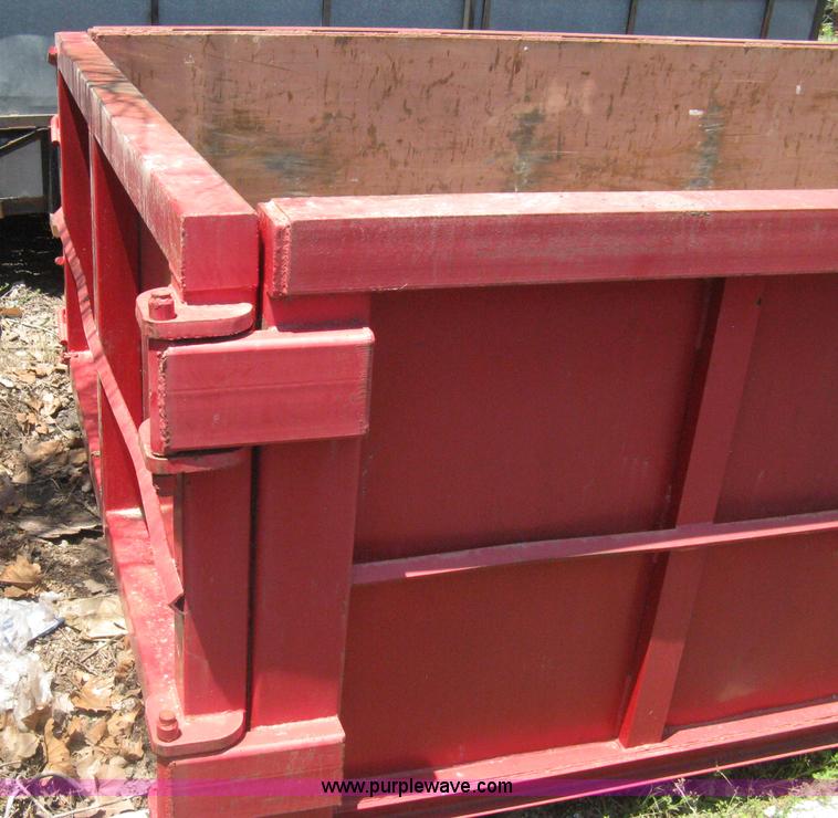 image for item H5429 2001 KL Metal Fab roll off dumpster