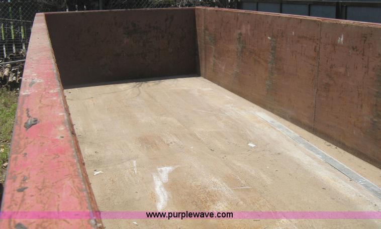image for item H5429 2001 KL Metal Fab roll off dumpster
