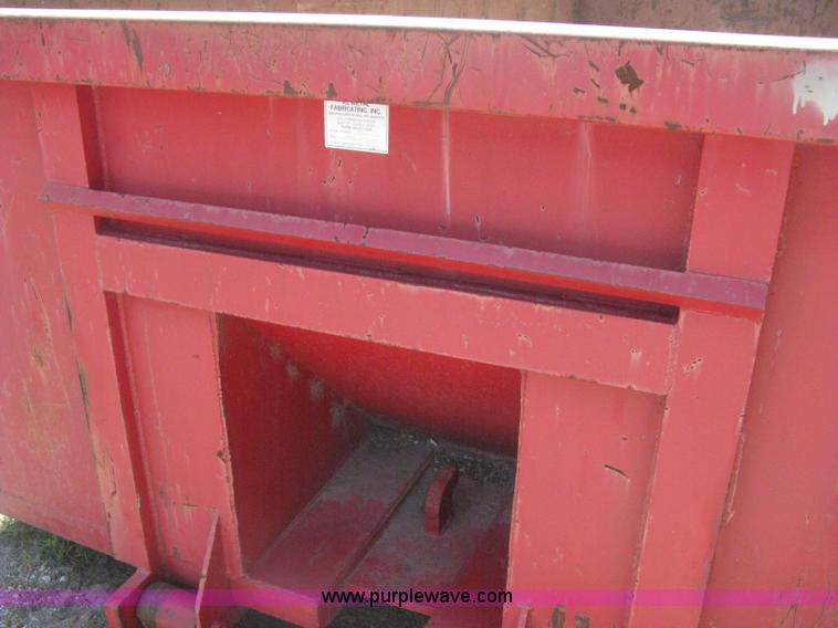 image for item H5429 2001 KL Metal Fab roll off dumpster