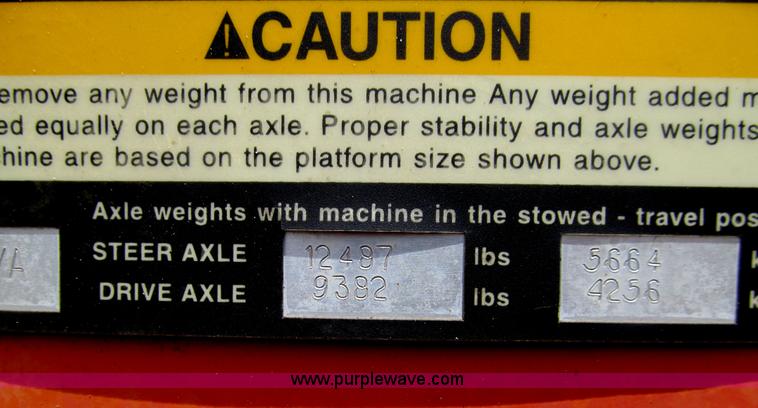 image for item H8972 2001 Snorkel TB60RW boom lift