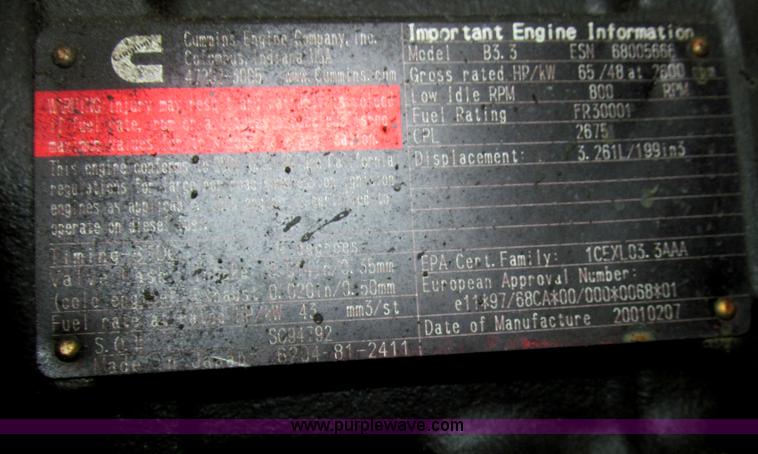 image for item H8972 2001 Snorkel TB60RW boom lift