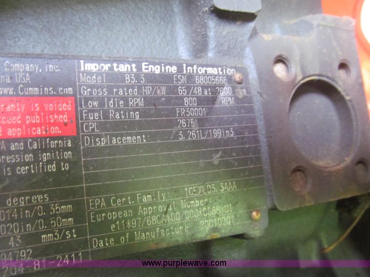 image for item H8972 2001 Snorkel TB60RW boom lift