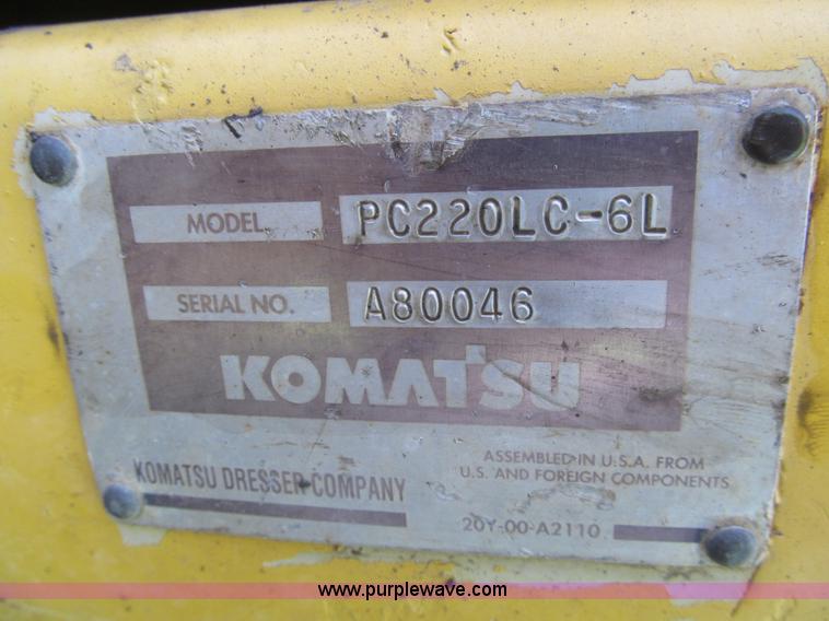 image for item H8973 Komatsu PC220LC-6L excavator