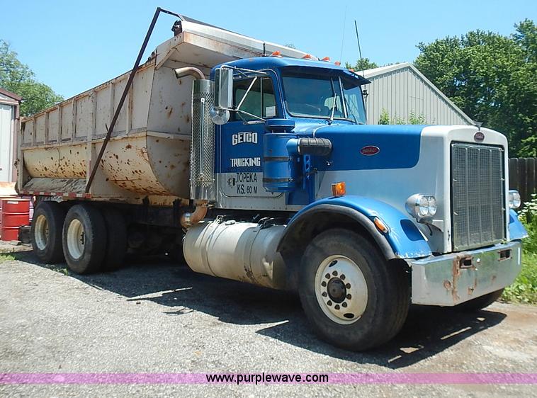image for item I3612 1985 Peterbilt 349 dump truck