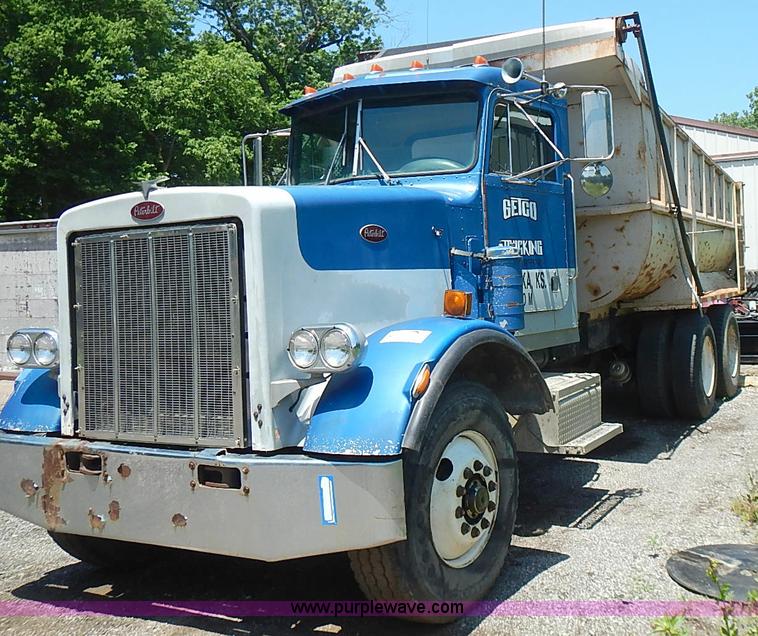 image for item I3612 1985 Peterbilt 349 dump truck