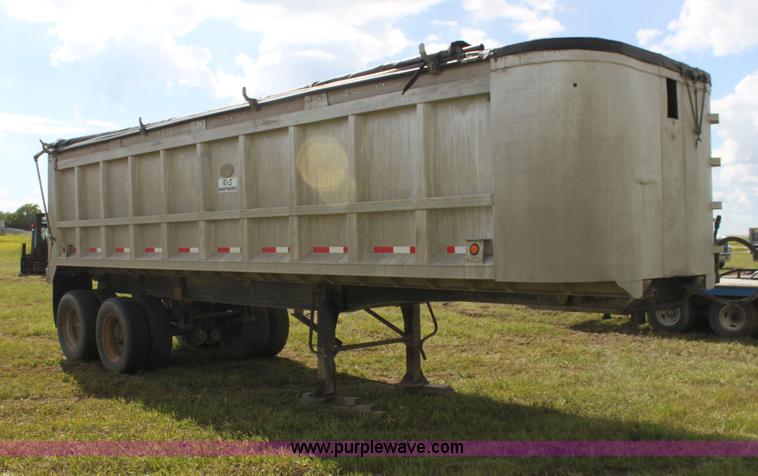 image for item I7392 1976 City aluminum end dump trailer