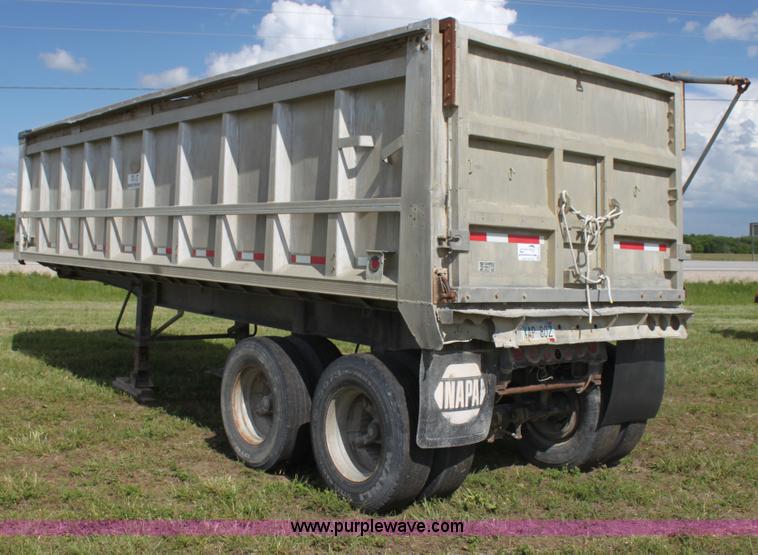 image for item I7392 1976 City aluminum end dump trailer