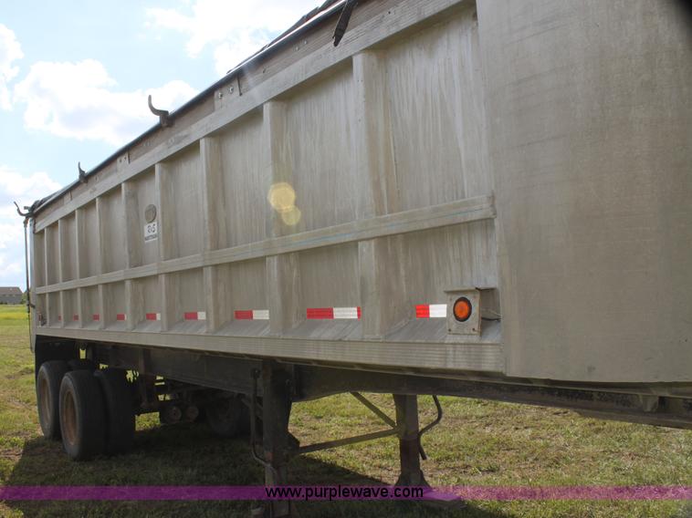 image for item I7392 1976 City aluminum end dump trailer