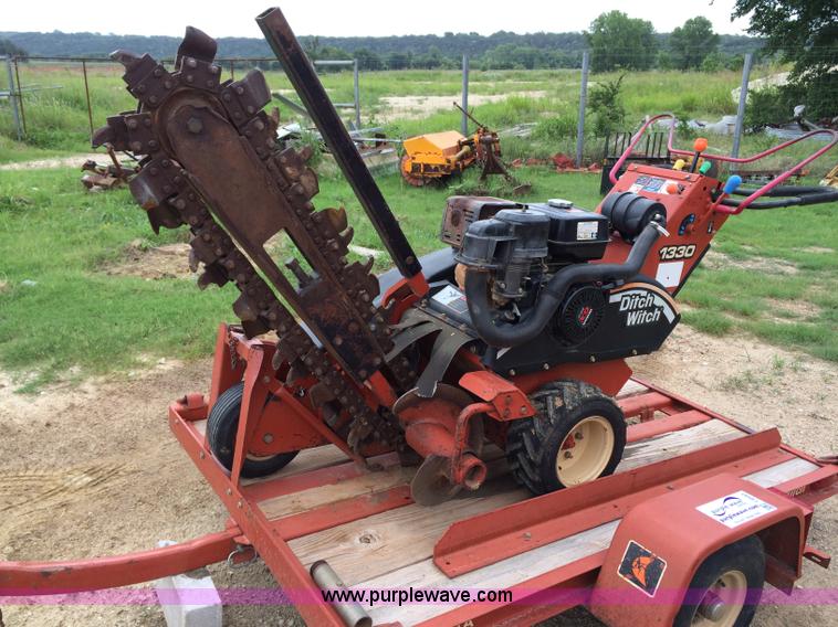 image for item I9591 2008 Ditch Witch 1330 walk-behind trencher