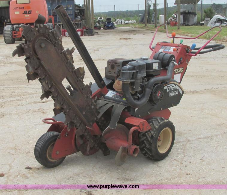 image for item I9591 2008 Ditch Witch 1330 walk-behind trencher