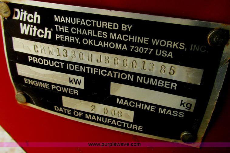 image for item I9591 2008 Ditch Witch 1330 walk-behind trencher