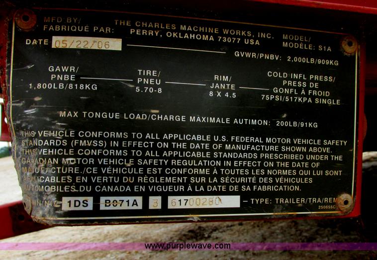 image for item I9591 2008 Ditch Witch 1330 walk-behind trencher