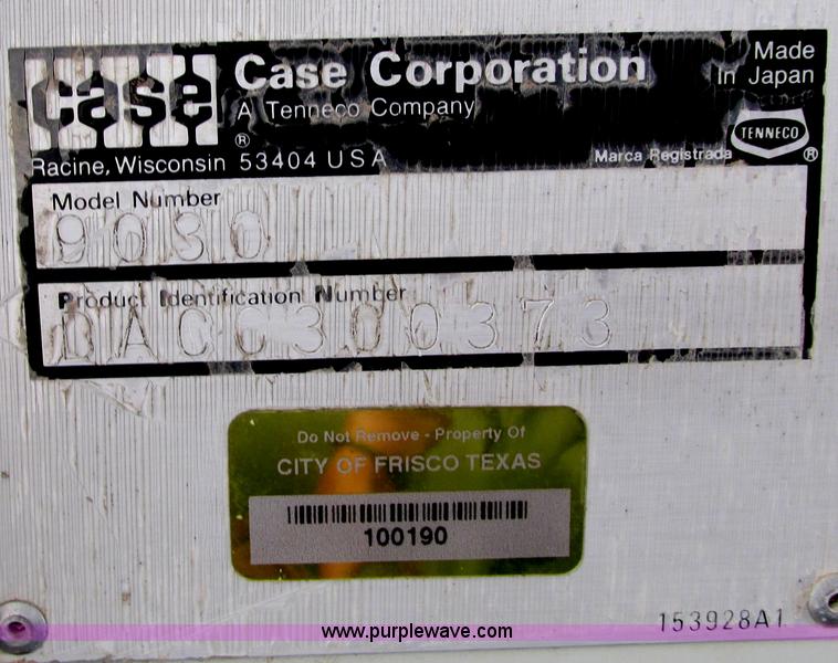 image for item I9594 1994 Case 9030 excavator