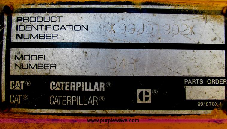 image for item I9607 1996 Caterpillar D4H LGP dozer
