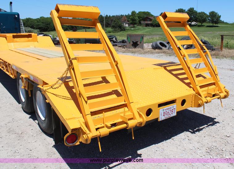 image for item J1111 1982 Luttig lowboy trailer