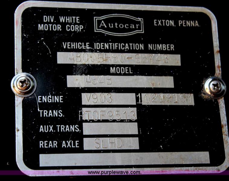 image for item AZ9825 1971 Autocar A64B semi truck