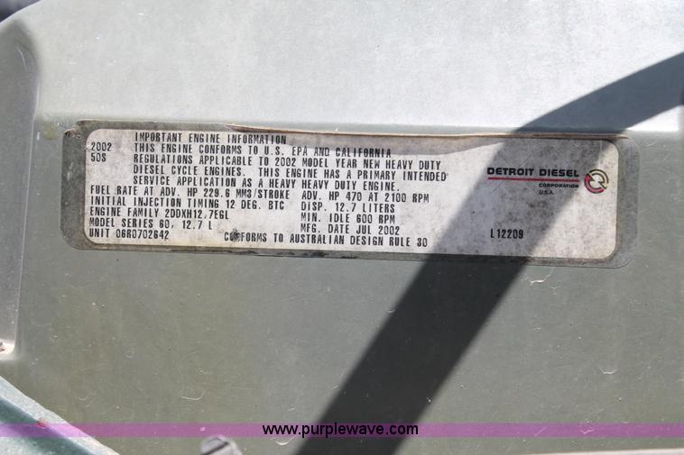 image for item C3897 2003 Freightliner Century Class ST120 semi truck