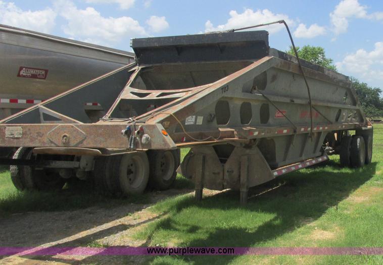 image for item J2484 2001 Gallecos Spider 2000 belly dump trailer