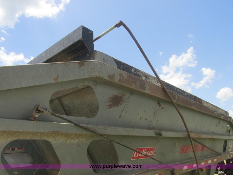 image for item J2484 2001 Gallecos Spider 2000 belly dump trailer