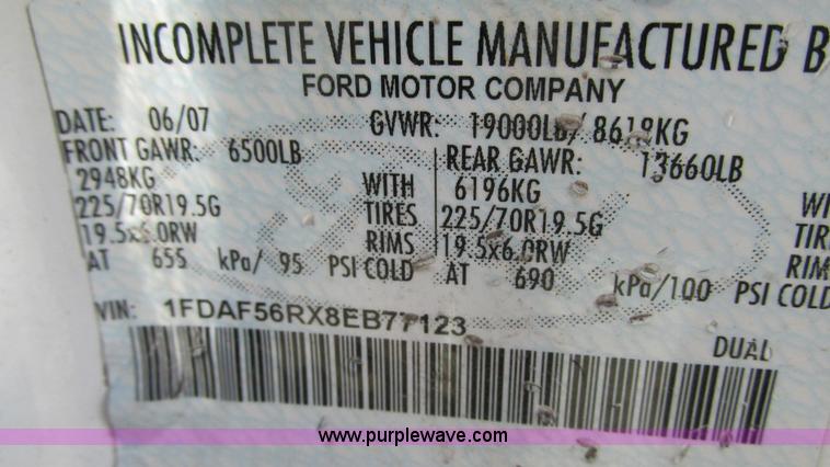 image for item G9106 2008 Ford F550 XL service truck